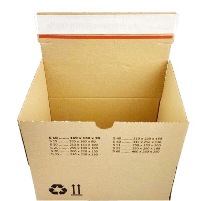 ECO 169x130x70 Versandkarton mit automatischem Boden SendBox S10