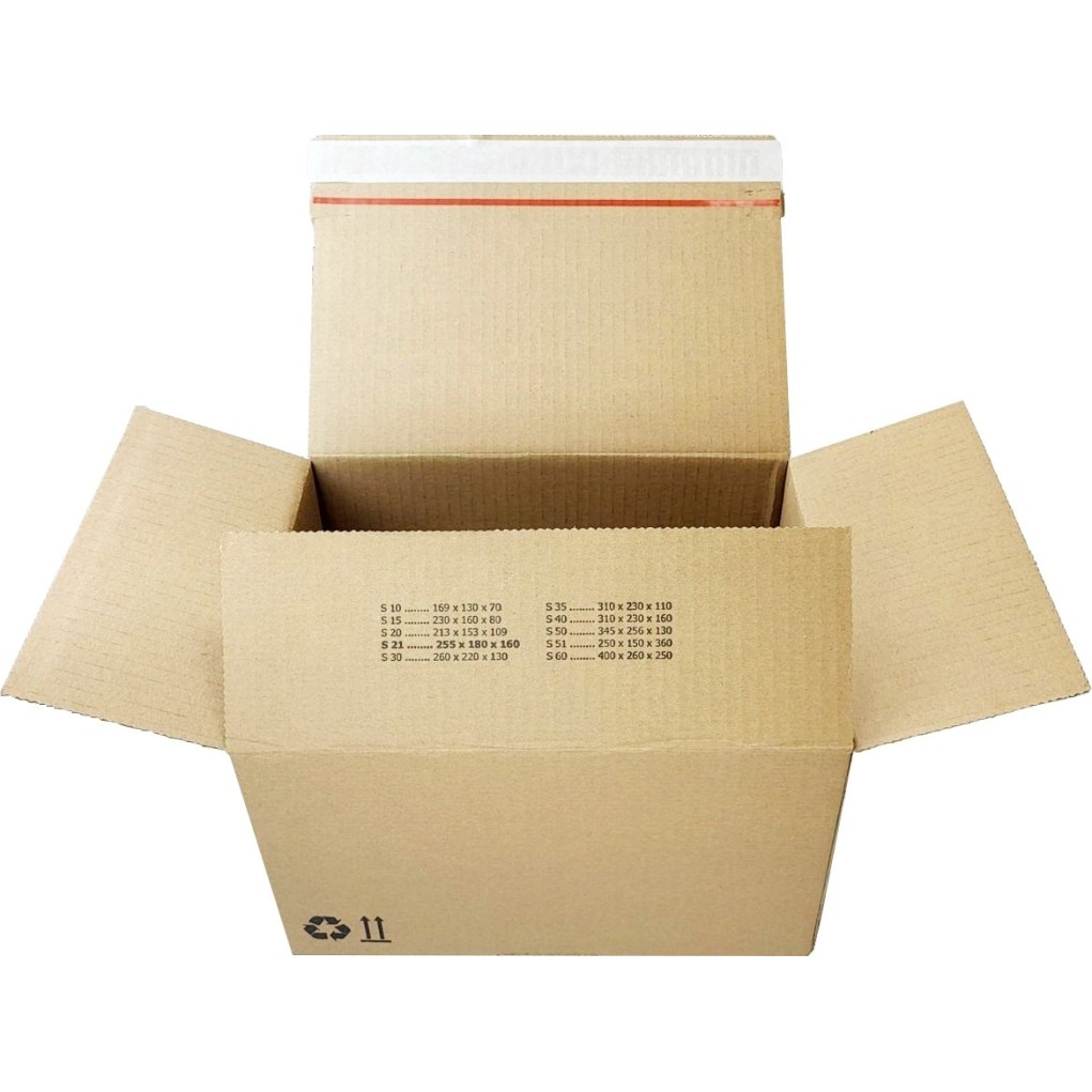 255x180x160 Pošiljateljska škatla z avtomatskim dnom SendBox S21 255x180x160 Pošiljateljska škatla z avtomatskim dnom SendBox S21