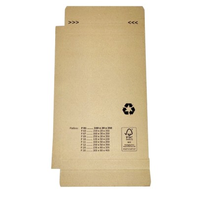 250x160x20 Płaskie pudełko otwierane z boku FlatBox F01