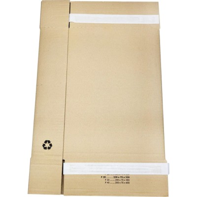 335x235x80 Oldalról nyitható lapos doboz FlatBox F20