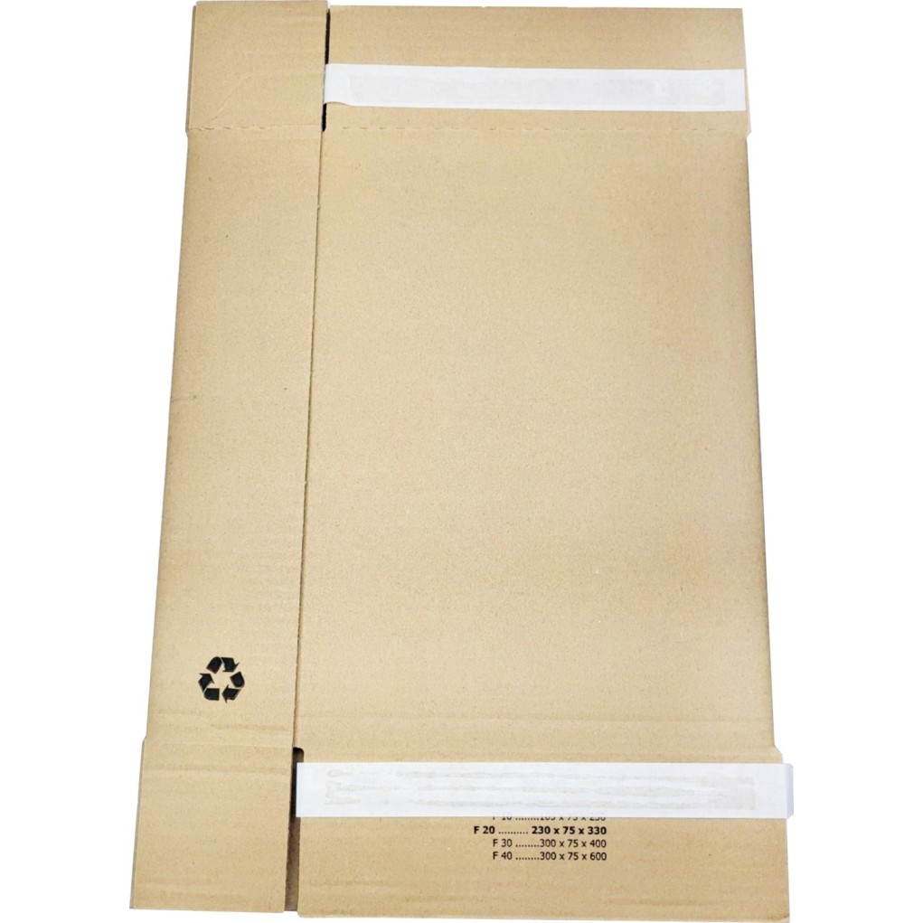 335x235x80 Oldalról nyitható lapos doboz FlatBox F20