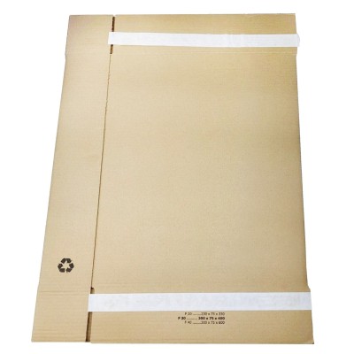 405x305x80 Caja plana lateral abierta FlatBox F30