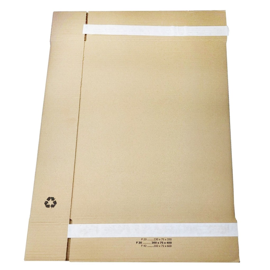 405x305x80 Плоска коробка, що відкривається зі сторони FlatBox F30