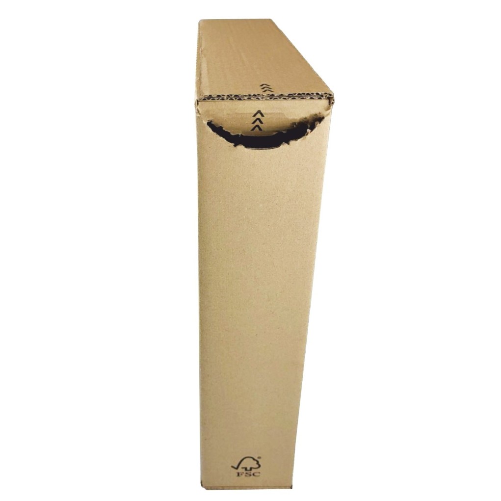 405x305x80 Flat box opened from the side FlatBox F30