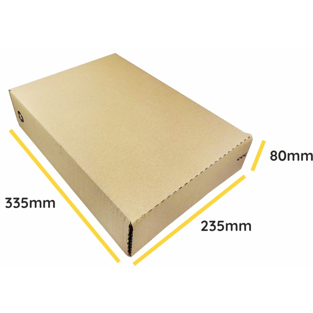 335x235x80 Ploché škatule otvárané z boku FlatBox F20