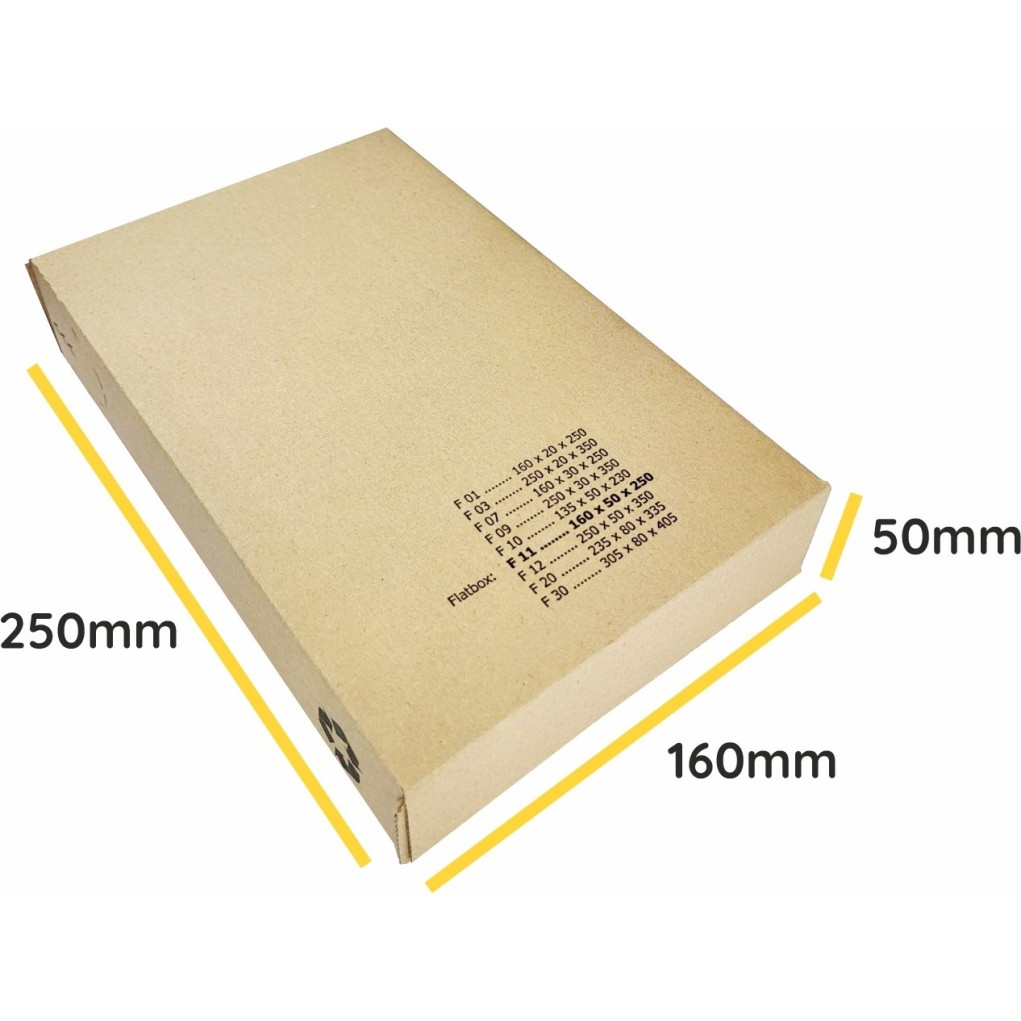 250x160x50 Oldalról nyitható lapos doboz FlatBox F11 250x160x50 Oldalról nyitható lapos doboz FlatBox F11