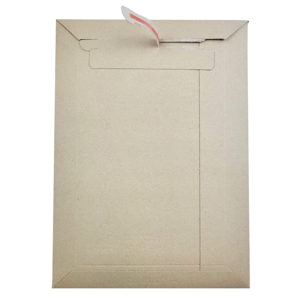 Brown Lettpac A4 - C4 229x324 solid cardboard envelope