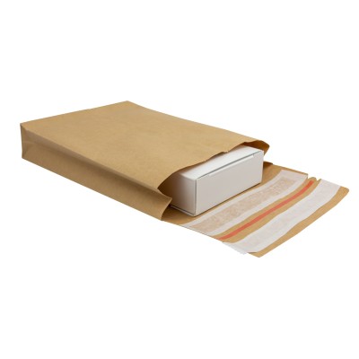 162x229x40 Sacchetto di carta per spedizioni Papieropak e-Green Fondo a blocco 162x229x40 Sacchetto di carta per spedizioni Papieropak e-Green Fondo a blocco