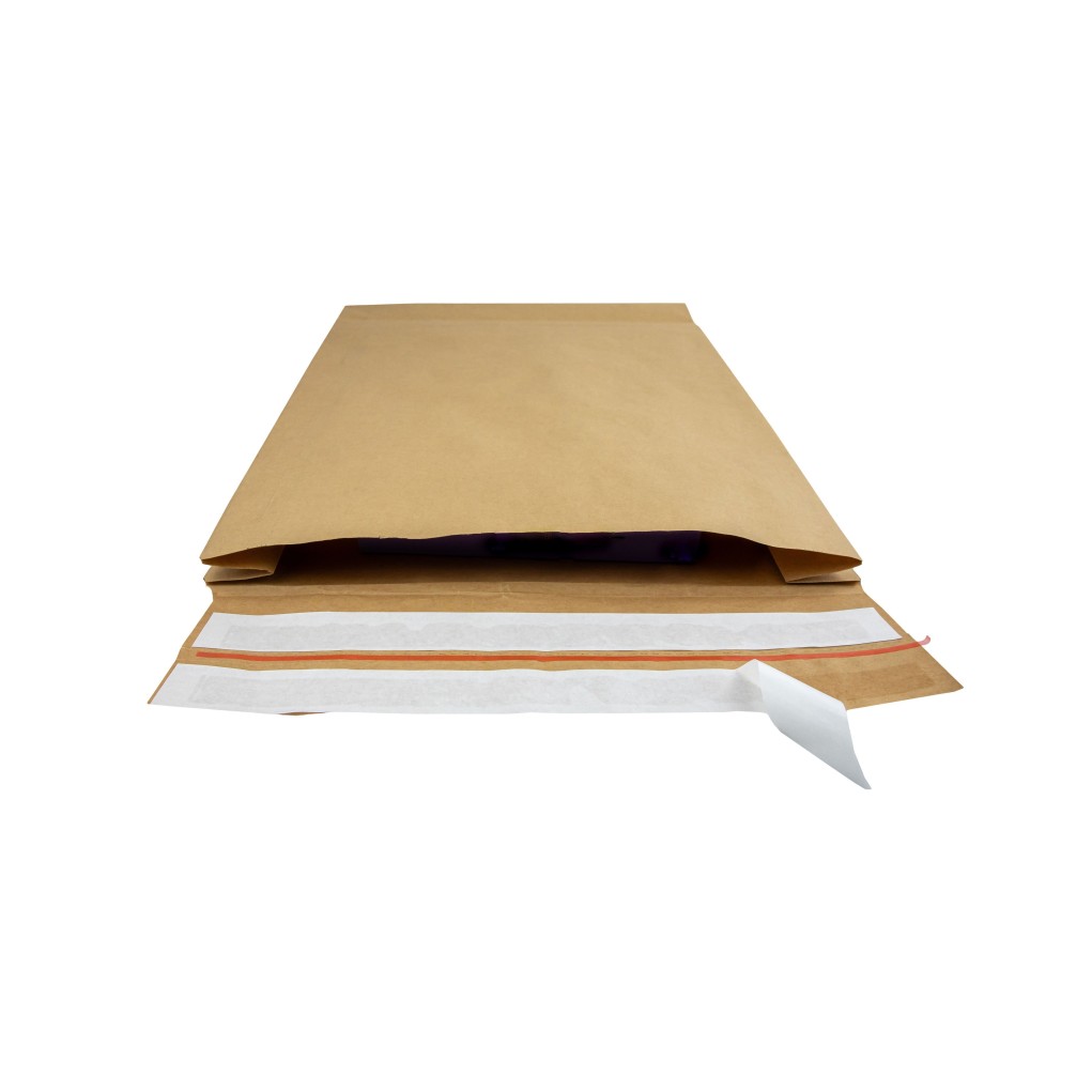 350x450x120 Bolsa de envío de papel Papieropak e-Green Fondo bloqueado