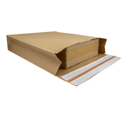 400x500x100 e-Green Papírová zásilková taška s křížovým dnem 400x500x100 e-Green Papírová zásilková taška s křížovým dnem