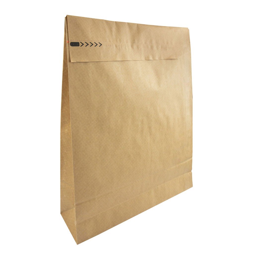 400x500x100 Bolsa de envío de papel Papieropak e-Green Block bottom