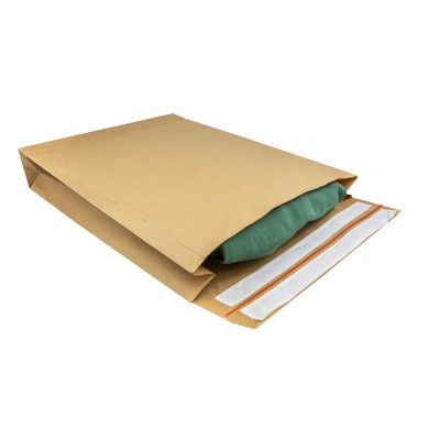 450x570x100 e-Green Pungă de expediere din hârtie cu fund plat