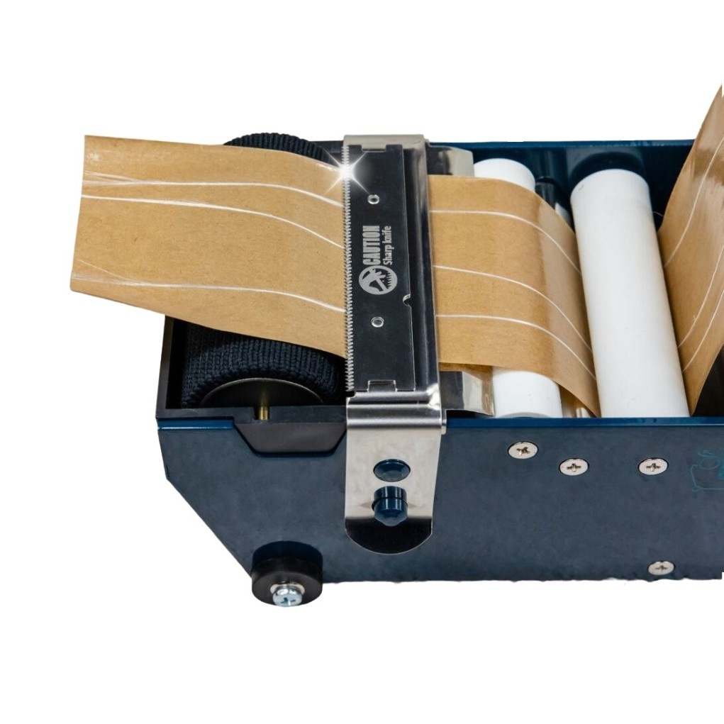 Dispensador metálico para cinta adhesiva de papel Dispensador metálico para cinta adhesiva de papel