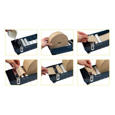 Dévidoir Scotch Box H190 – Pour Ruban Adhésif Jusqu'à 5,1 Cm De Large – Poignée Pistolet – Noyau 7,6 Cm – Plastique Gris