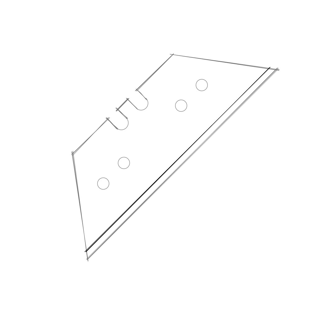 Trapezoidal blades WBG207 2N4H (pack of 10 pcs.)