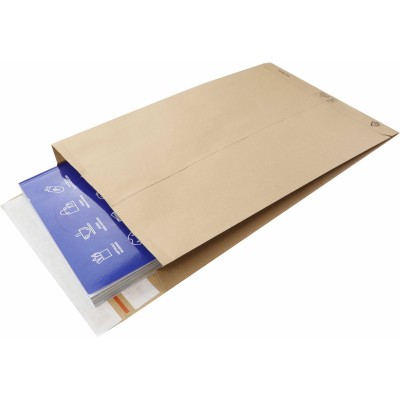 250x350x50 e-Green Papieren verzendzak met V-bodem 250x350x50 e-Green Papieren verzendzak met V-bodem