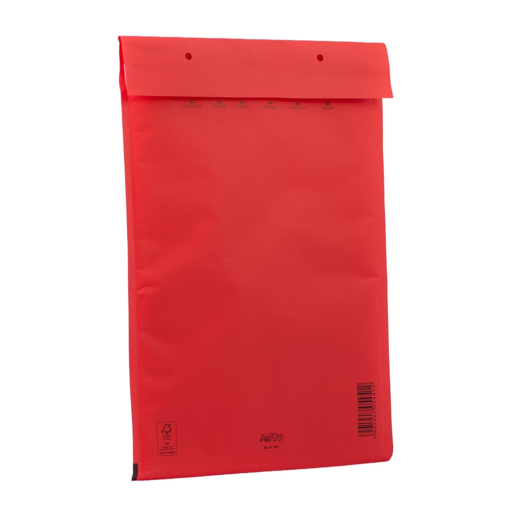 Red bubble envelope AirPro Color G17 250x350