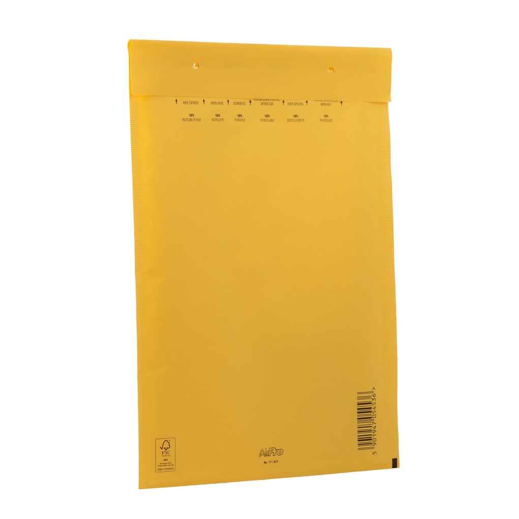 Yellow AirPro Color G17 250x350 Bubble Envelope