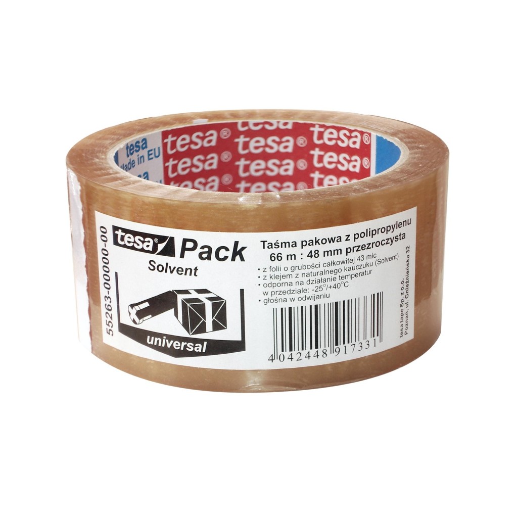 TESAPACK Solvent Transparent Adhesive Tape 48/72