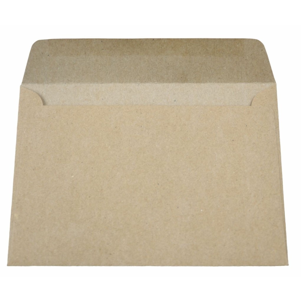 Plic brun de hârtie C6 114x162 Plic brun de hârtie C6 114x162