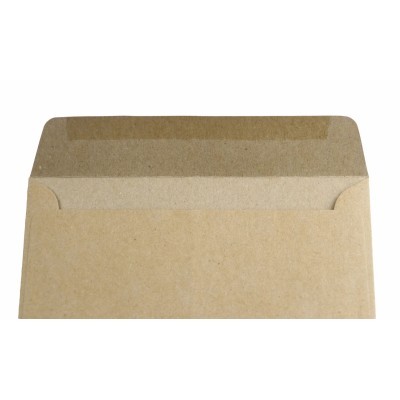Bruine C6 papieren envelop 114x162