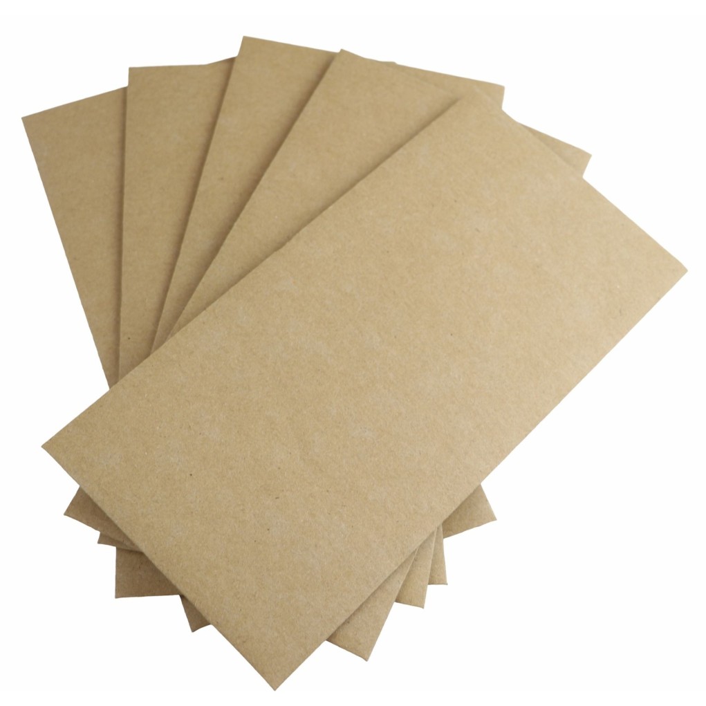 Bruine DL 110x220 papieren envelop