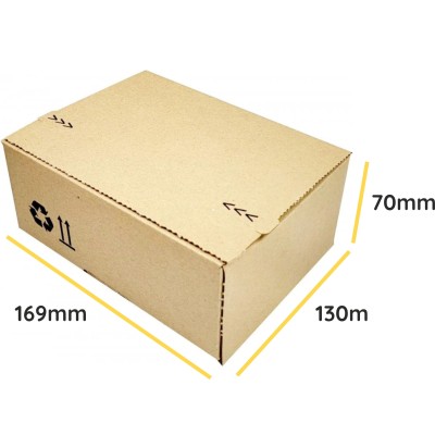 ECO 169x130x70 Siuntimo dėžutė su automatinėmis dugno SendBox S10