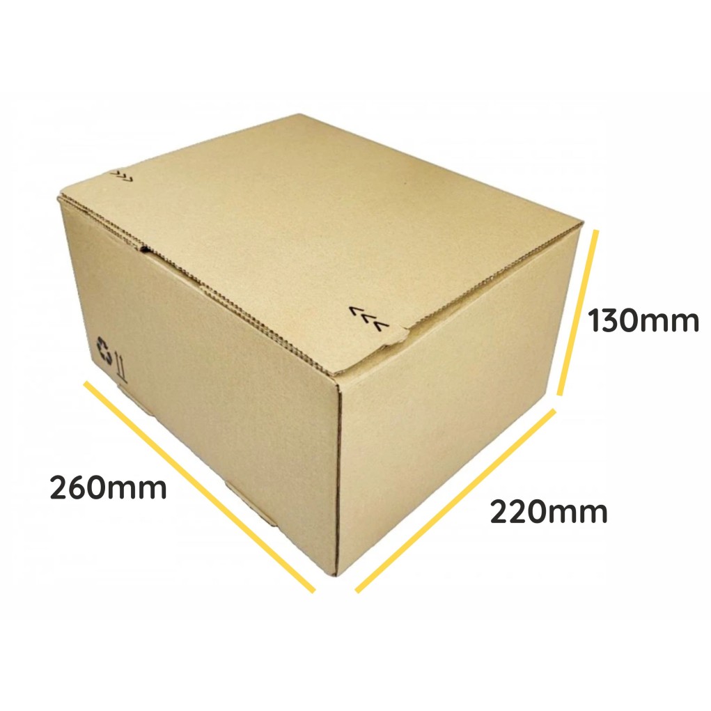 260x220x130 Siuntimo dėžutė su automatinė apačia SendBox S30