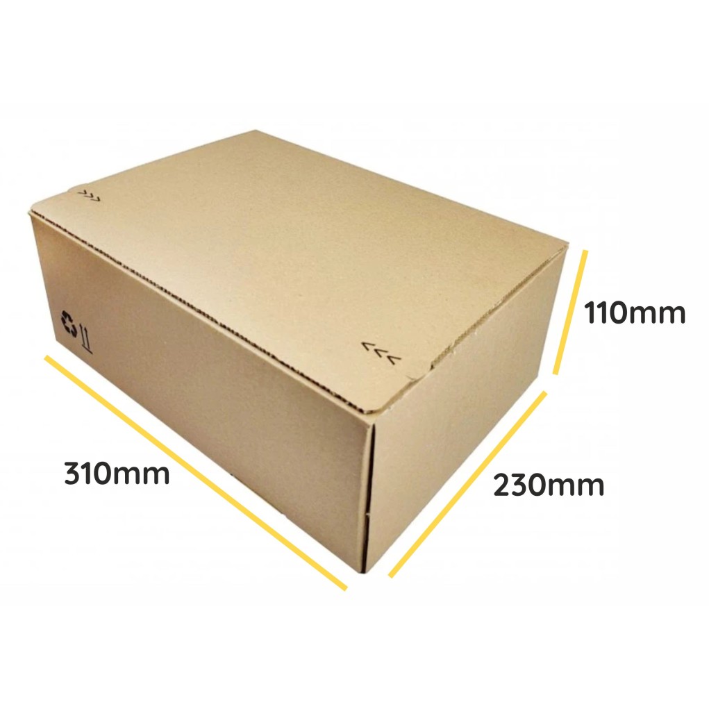310x230x110 Shipping box with automatic bottom SendBox S35