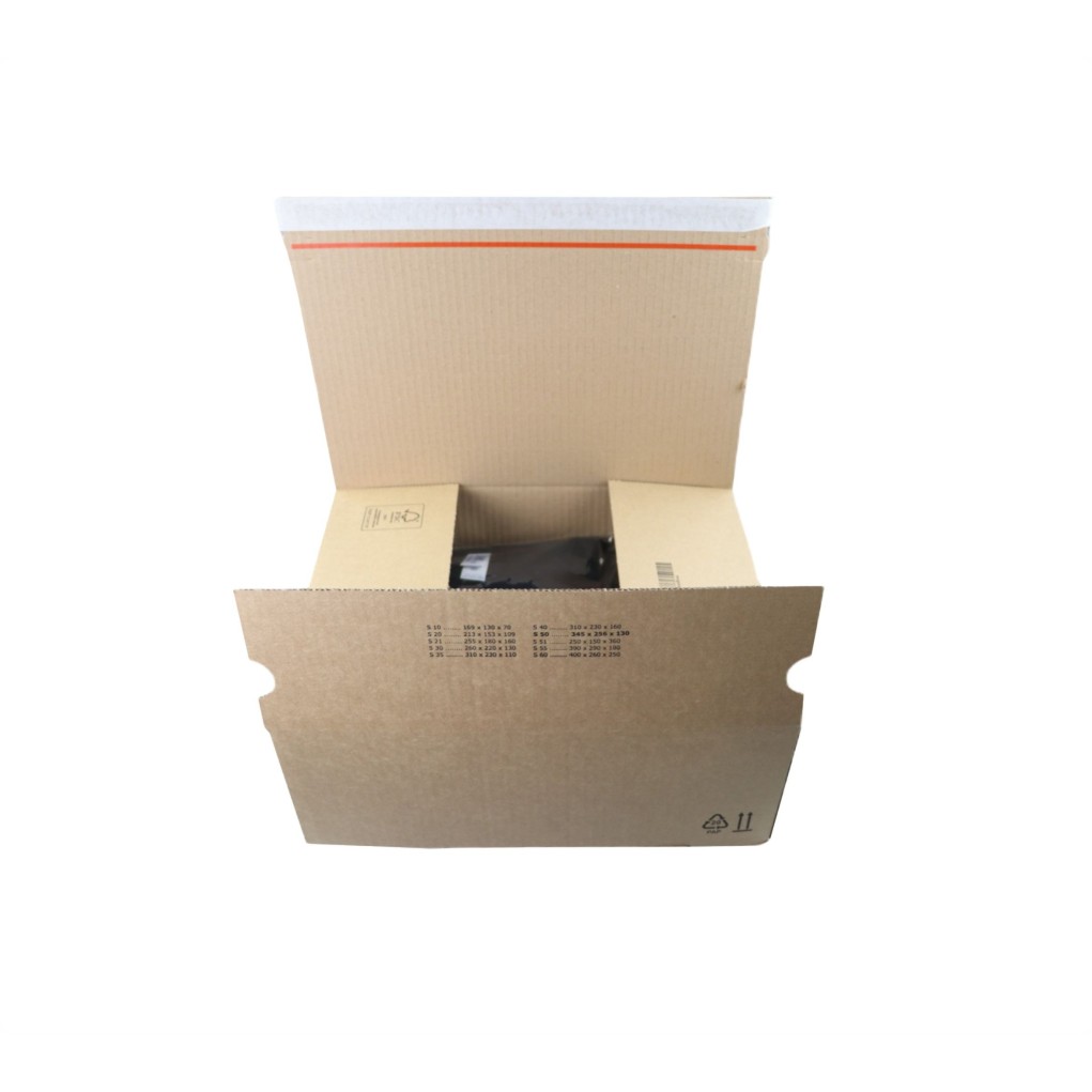 345x256x130 Boîte d'expédition avec fond automatique SendBox S50 345x256x130 Boîte d'expédition avec fond automatique SendBox S50