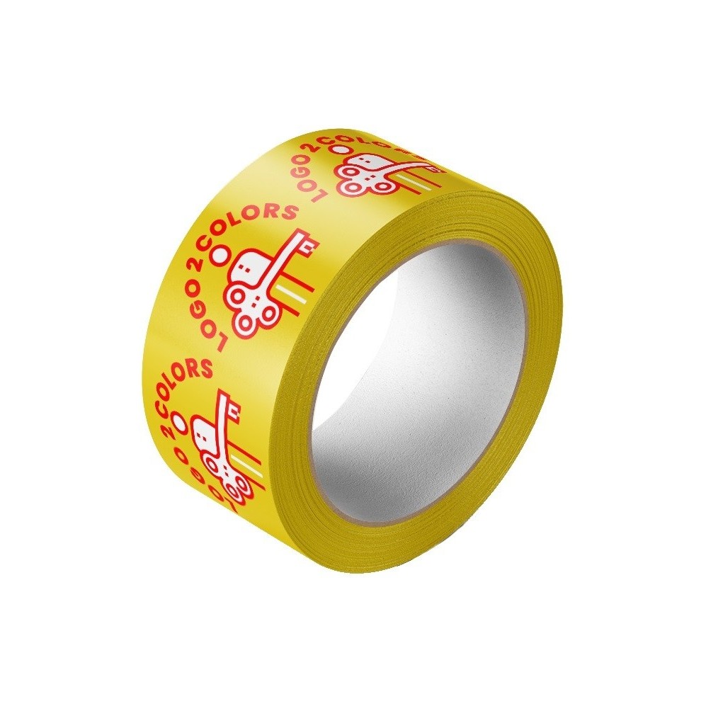 Adhesive tape with 2 color print Acrylic 48/66