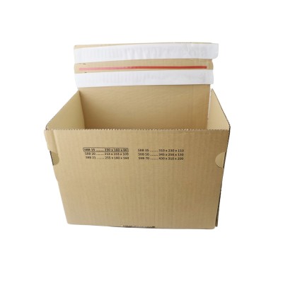 230x160x80 SendbackBox SBB15 Boîte d'expédition e-commerce aller-retour avec fond automatique et bande d'arrachage