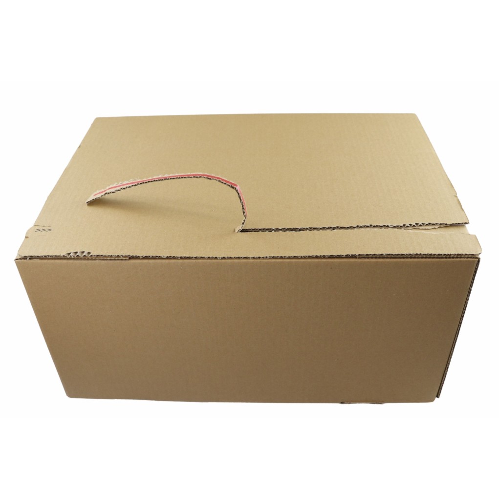 430x310x200 SendbackBox SBB70 E-commerce poštová krabica s automatickým dnom, dvojitým samolepiacim prúžkom a odtrhávacou páskou
