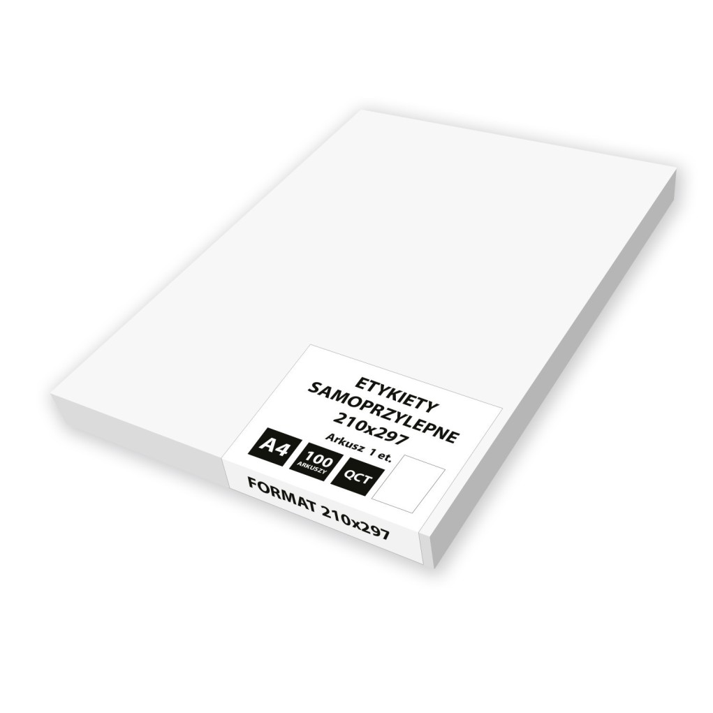 Self-adhesive labels 210x297 (pack of 100 sheets)