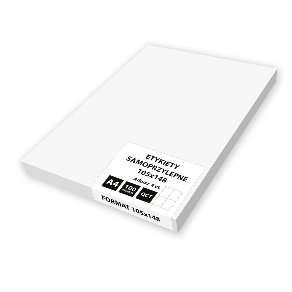 Self-adhesive labels 105x148 (pack of 100 sheets)