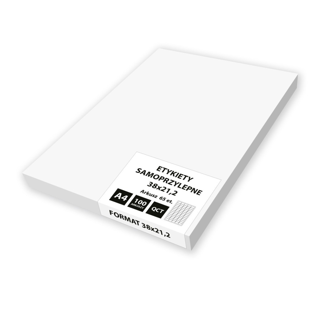 Selbstklebende Etiketten 38x21.2 (Packung 100 Blatt)