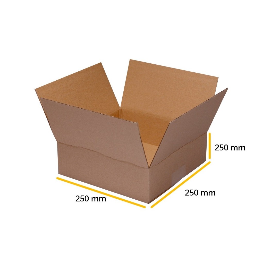 Brown folding cardboard K175 250x250x250