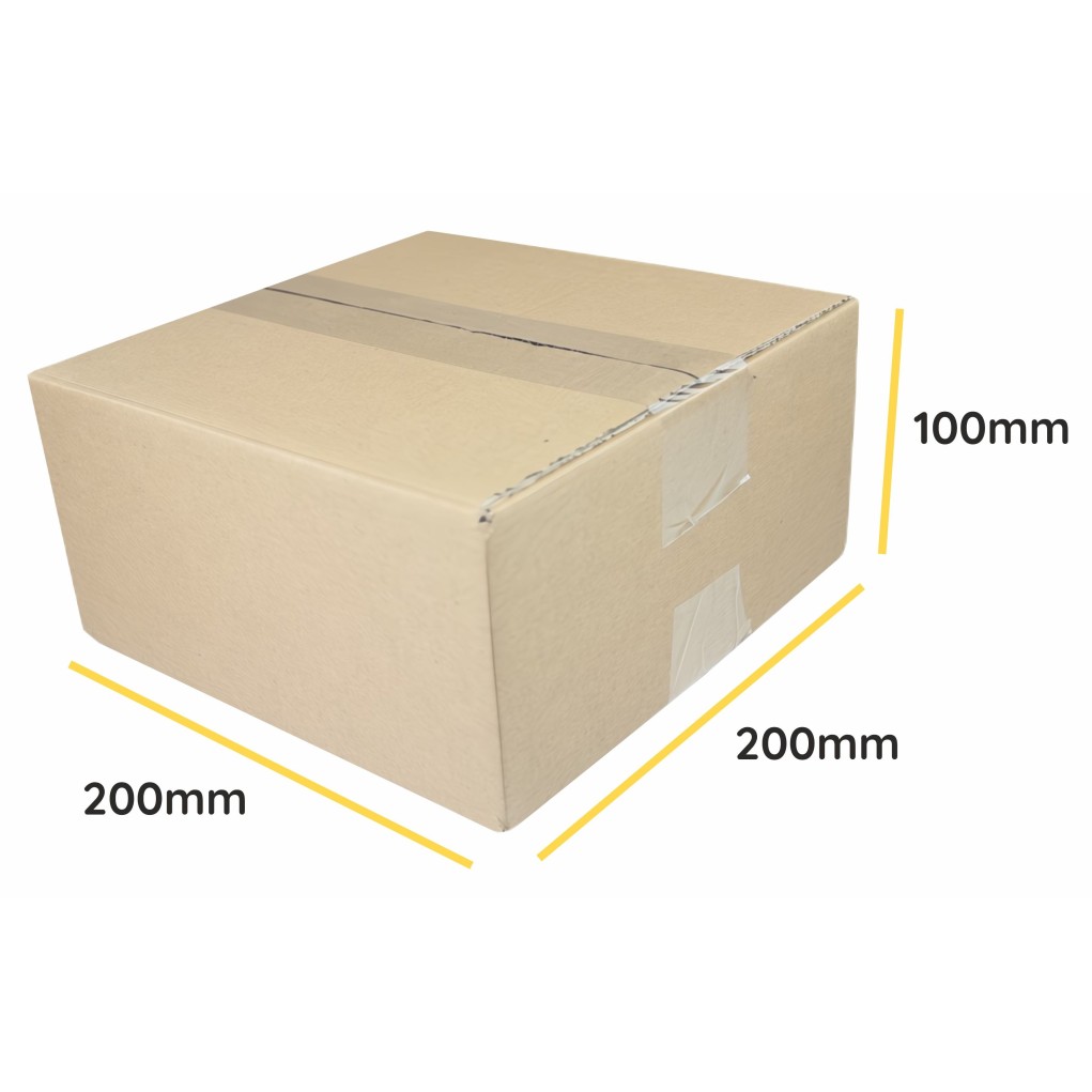 Brown cardboard box K165 200x200x100