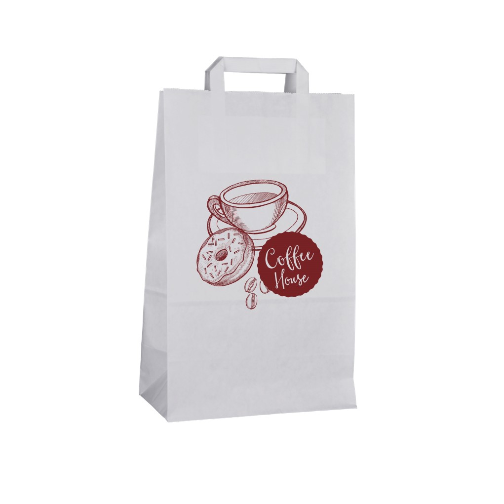 Paper bag with single-sided print K4 260x170x330