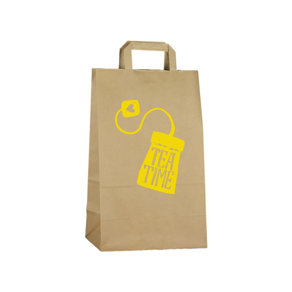 Paper bag with single-sided A6 print 320x160x450