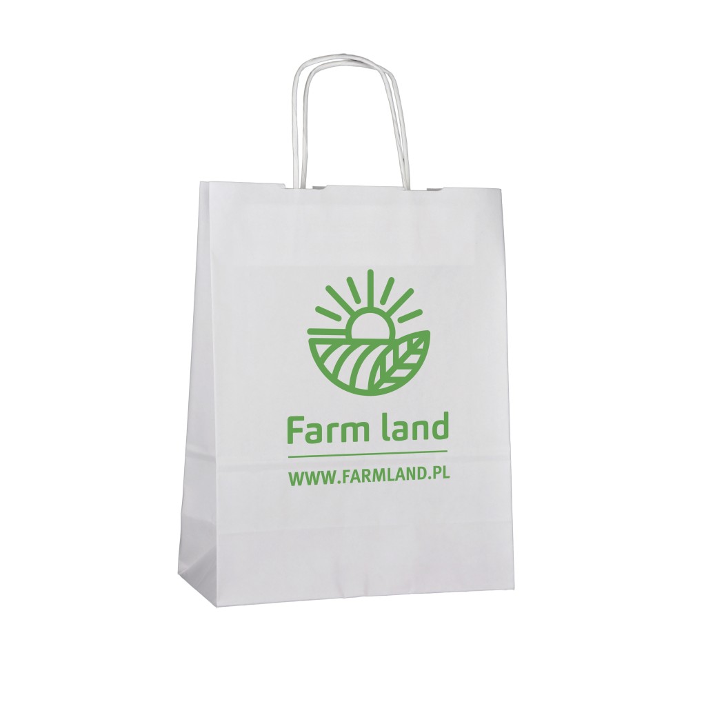 Paper bag with single-sided D4 print 320x120x400