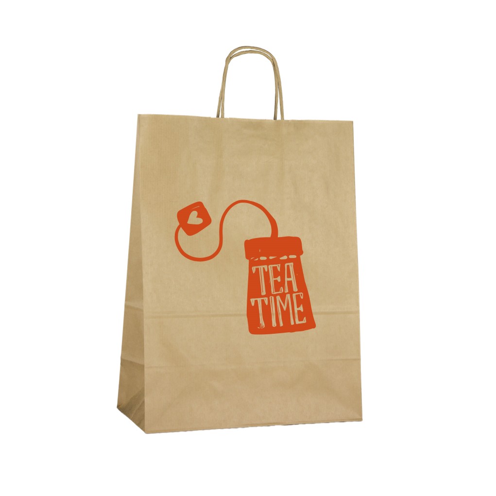 Paper bag with single-sided print K11 320x170x420