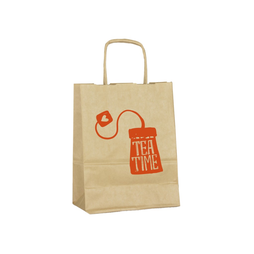 Paper bag with one-sided print C3 250x110x320