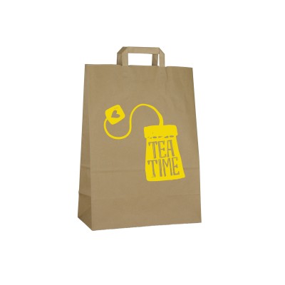 Papieren tas met enkelzijdige bedrukking K1 320x220x250