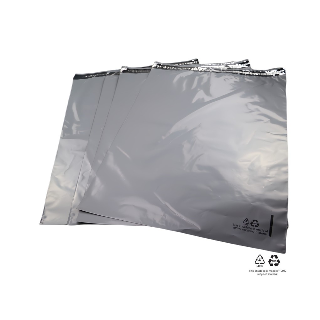 Enveloppe de courrier grise Foliopak F8 450x550 100% recyclable