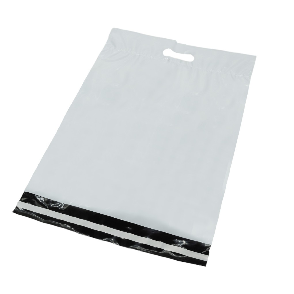 White courier envelope with handle Foliopak 450x480