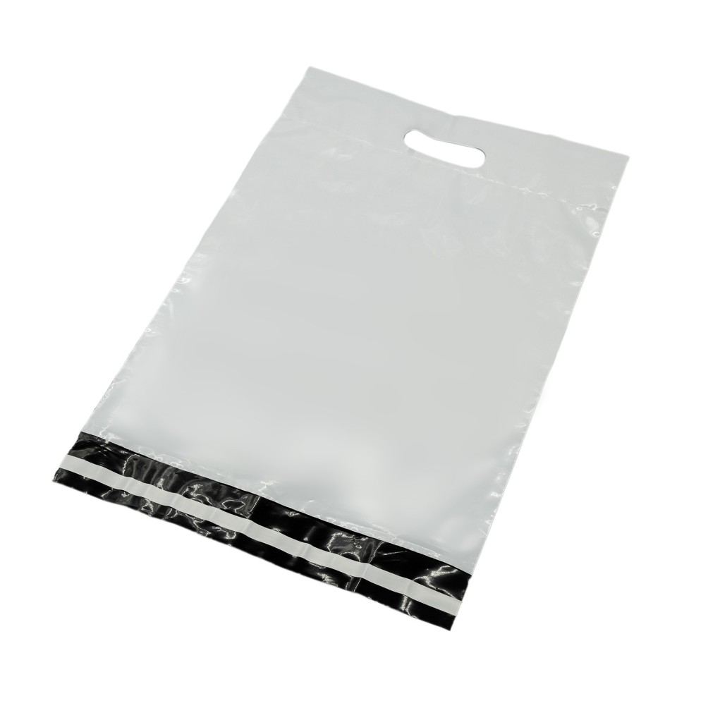 White courier envelope with handle Foliopak 300x330