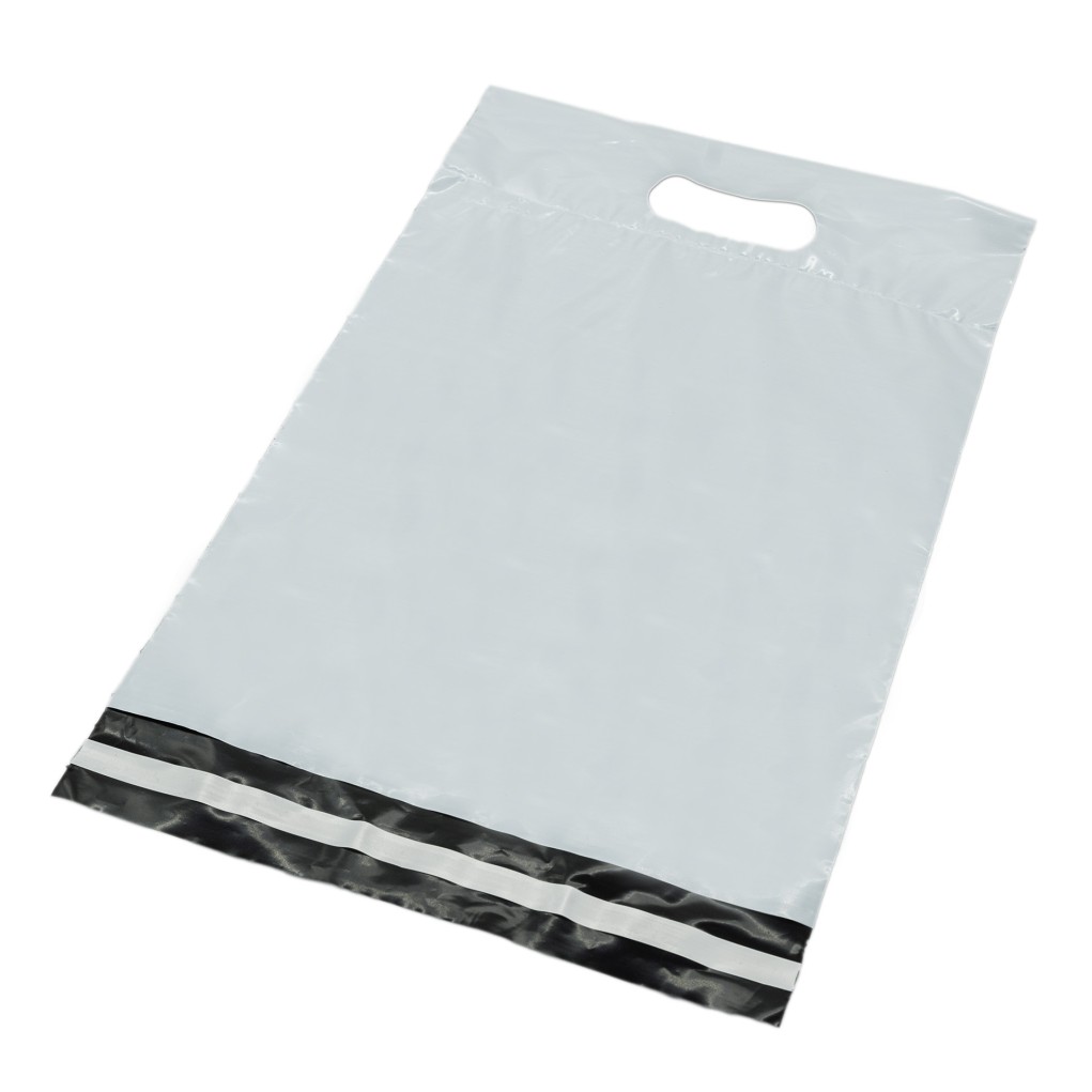 White courier envelope with handle Foliopak 250x280