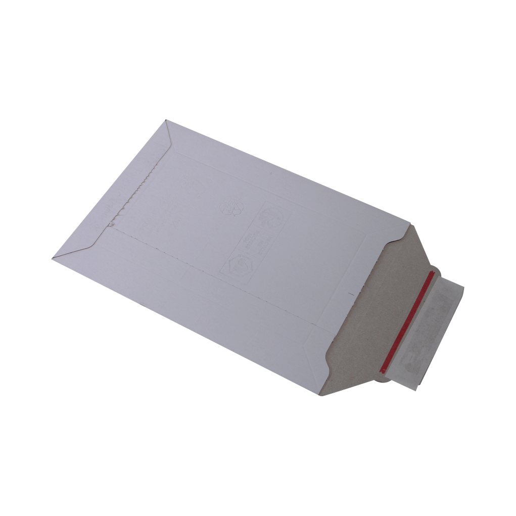 White solid cardboard Lettpac B4 envelope 250x353