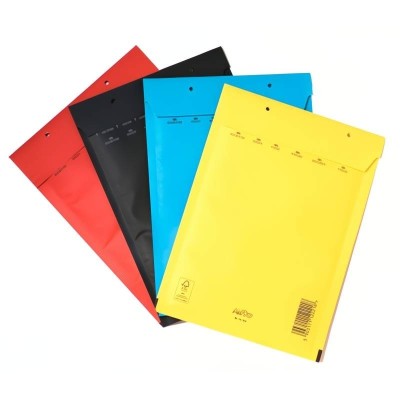 Colorful bubble envelopes